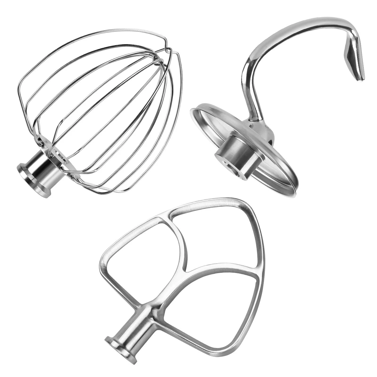 Stand Mixer Attachments Stainless Steel 4.55 Qt Dough Hooks Beaters Whisk for B
Opens in a new windo