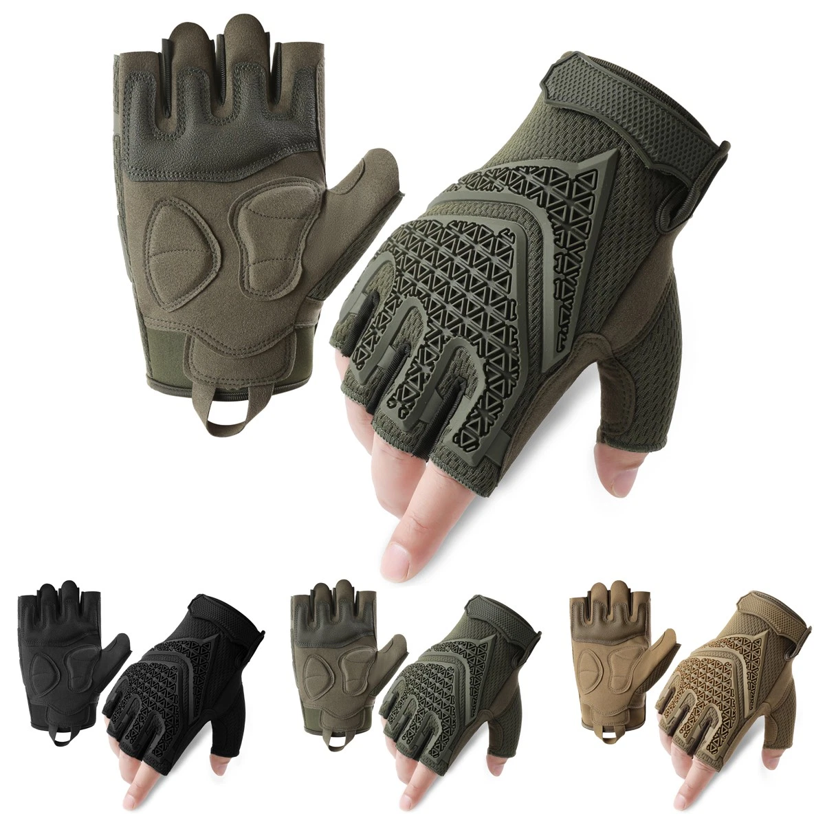 Tactical Gloves Knuckle Protection Fingerless Duty Gear Hiking Hunting Gloves
Opens in a new window