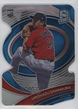 2021 Panini Spectra Rookies Neon Blue Prizm Die-Cut 13/45 Hirokazu Sawamura z6b