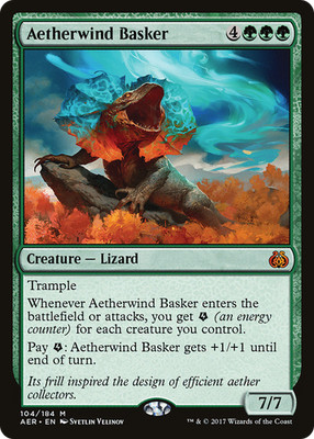 Aetherwind Basker #104 (MP) Aether Revolt AER Magic MTG