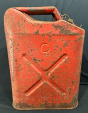 Vintage Usmc 5 Gallon Red Metal Jerry Can 5l Dot 20-5-76 - Empty