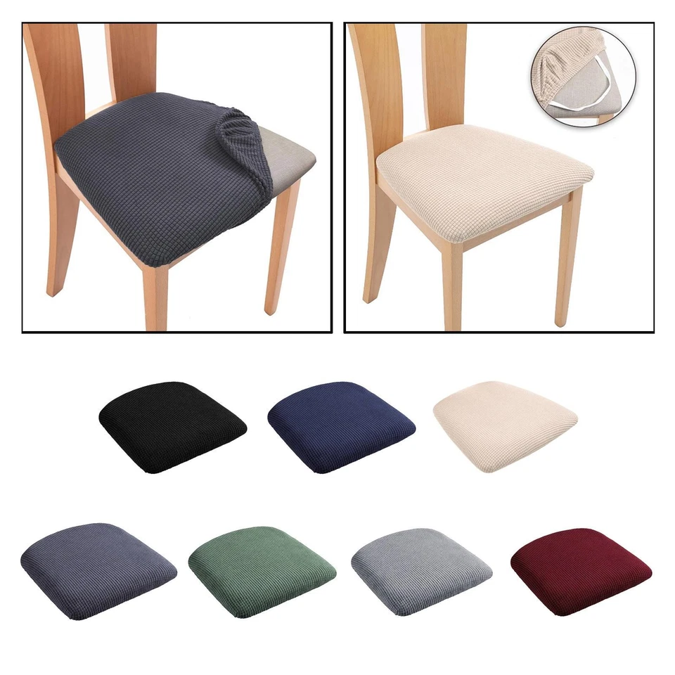 Housse de coussin de siège de chaise extensible pour salle à manger chaise - Photo 1/1