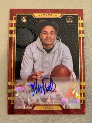 2023 JALIN HYATT Super Glow 1st Ever Auto #JH-1 Rookie Auto RC Clean!! #5/5