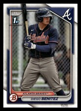 Diego Benitez 2024 Bowman Prospect 1ST ROOKIE RC #BP-39 Atlanta Braves (RC)