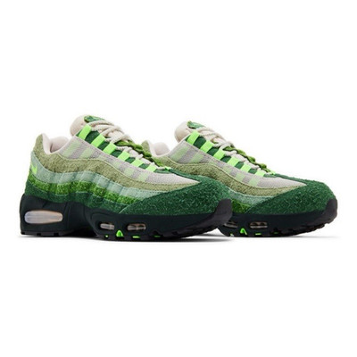 Nike Air Max 95 DOAF Green Beige Black Striped Low Top Athletic Sneakers