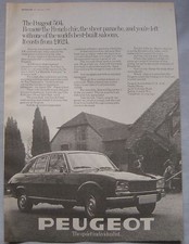 1972 Peugeot 504 Original advert