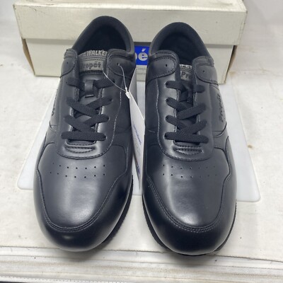 Propet Men's Life Walker Shoes Size 12 XX-Wide Black Leather Sneakers - New