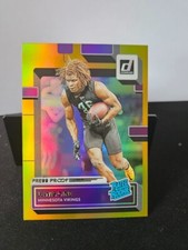 Lewis Cine 2022 Donruss Press Proof Premium Gold RC #363 Minnesota Vikings