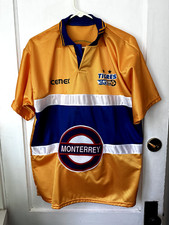 Yellow Men's Monterrey Tigres Carta Blanca Jersey Mexico Men's 22" pit