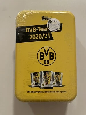 2020/21 Topps BVB Team Set Tin Bellingham Haaland Box Neu & OVP on hand
