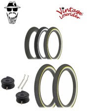 VINTAGE LOWRIDER BICYCLE TIRE 16"X1.75 BRICK TREAD W/HEAVYDUTY TUBES  PRY LEVER