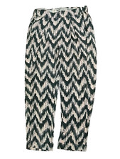 American Eagle Palazzo Boho Pants Wide Leg black pink/coral SAMPLE RARE sz 2