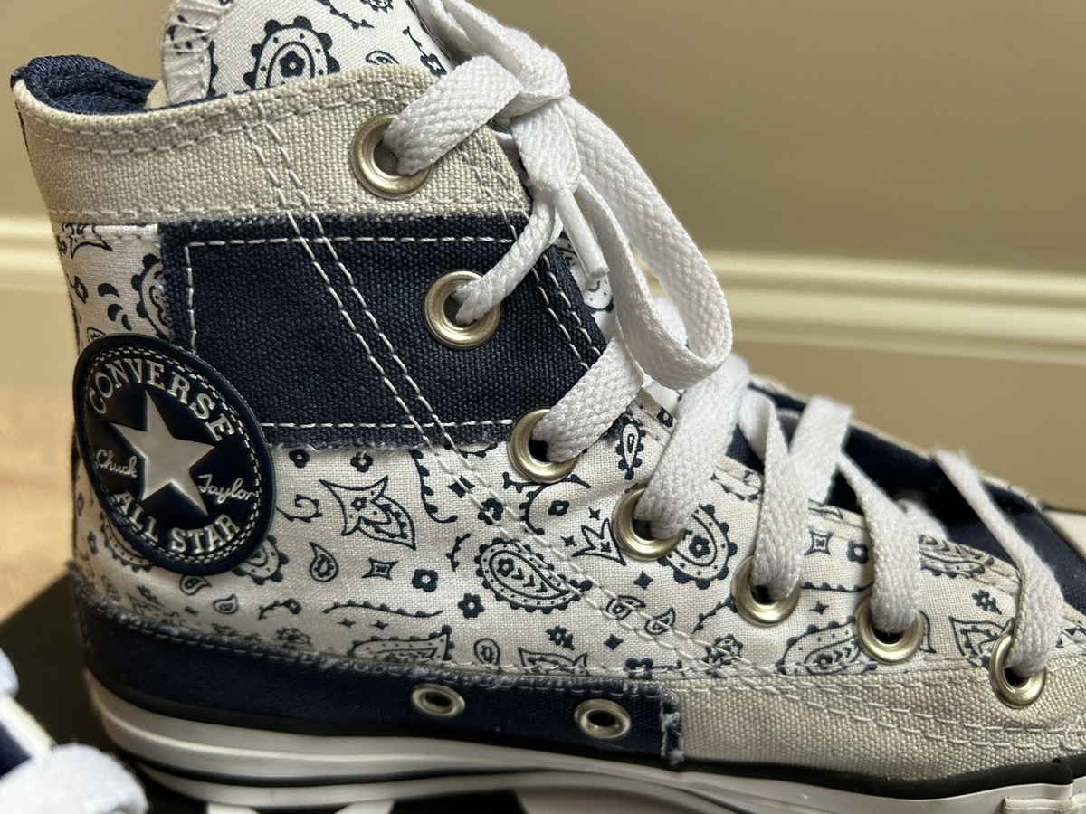 Converse Chuck Taylor All Star High Top Paisley Patchwork Size 6 