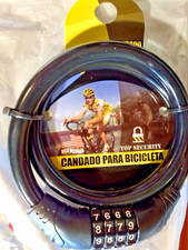 4 Digit Code Combination Bicycle Security Bike Lock Steel 24 inch Cable Spiral