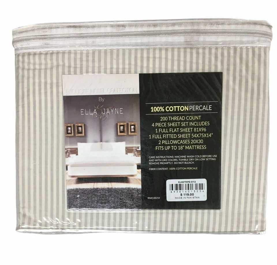 Exquisite Hotel Collection By Ella Jayne Juego de Sábanas 4 Piezas Completo 100% Algodón Foto 3 de 3