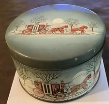 Cherrydale Farms Stagecoach Cashew Butter Crunch Tin VTG (141ia)
