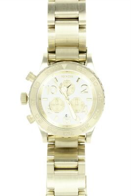 Nixon Womens Gold 42-20 Chrono 42mm Watch Stainless Steel 135002