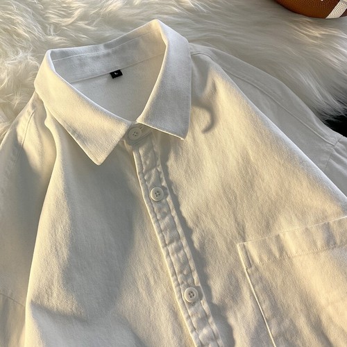Summer Men Long Sleeve Shirt Jacket Casual Shirt Coat Outwear Loose Blouse - Bild 9 von 26