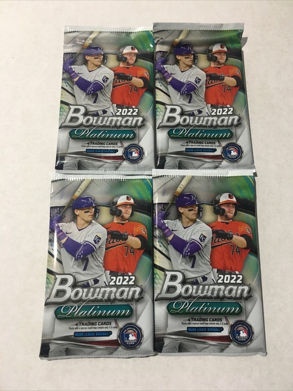 2022 Bowman Platinum Baseball Lot Of Four Blaster Box Packs Bobby Witt Rookie 🔥