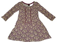 Tea Collection Girls Cotton Dress Art Deco Size 3 EUC