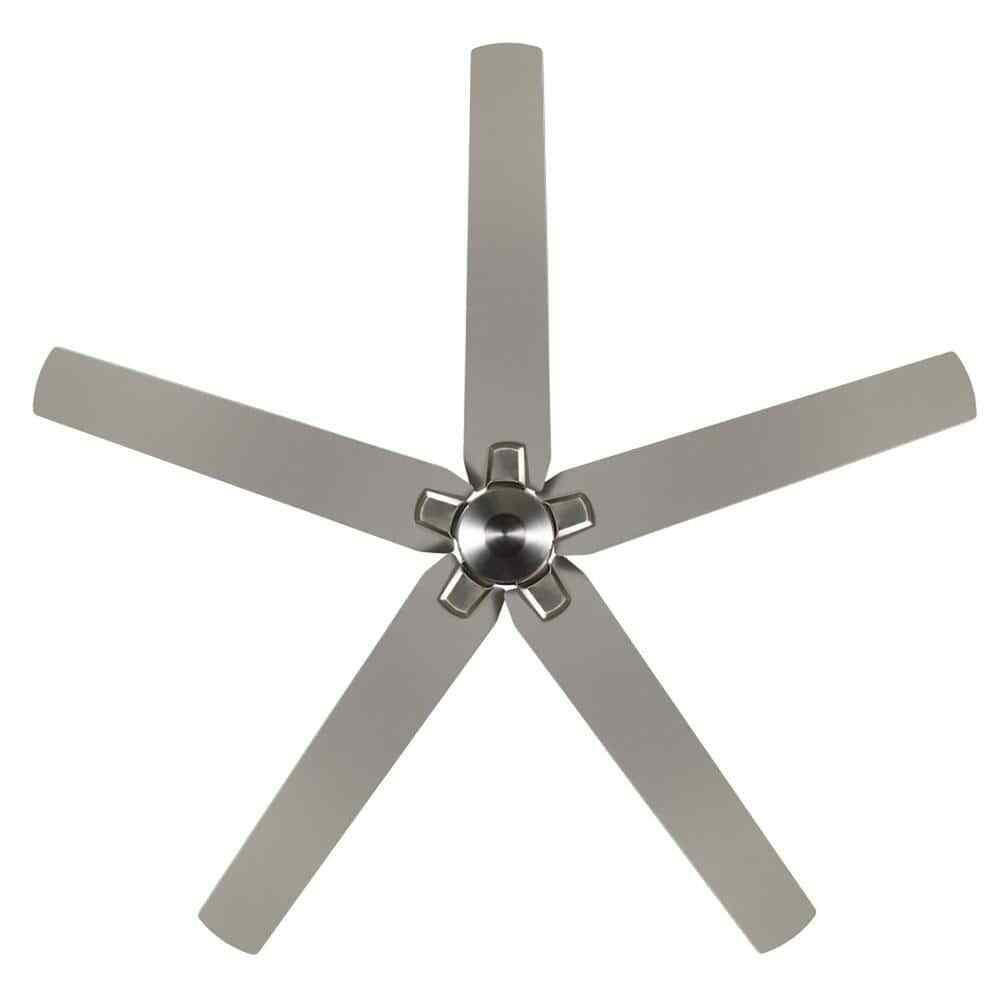 Hampton Bay Bellmore 56 in. Indoor Brushed Nickel Ceiling Fan w 