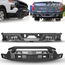 Modular Front/Rear Bumper For 2022 2023-2025 Chevy Silverado 1500 w/LED Lights 