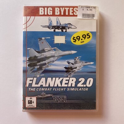 Flanker 2.0 (1999) PC CD ROM Computer Video Game, Flight Sim RPG, Aeronautic Sim