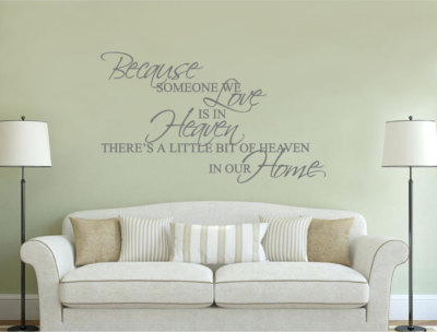 Himmel Zitat Wandtattoo | Liebeszitat Wandsticker | Geliebter Wandzitat