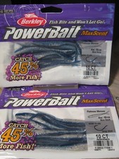 2 Packs Berkley MaxScent Fishing Baits 4" Flatnose Minnow Blue Back Color