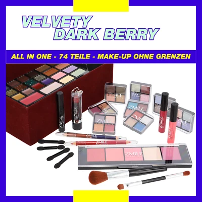 ZMILE Cosmetics Kosmetik-Koffer 'Beauty Case Velvety' (dark berry)