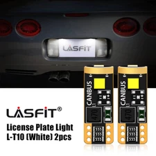 Lasfit T10 LED License Plate Tag Light Bulb Lamps for Chevrolet Corvette 6000K