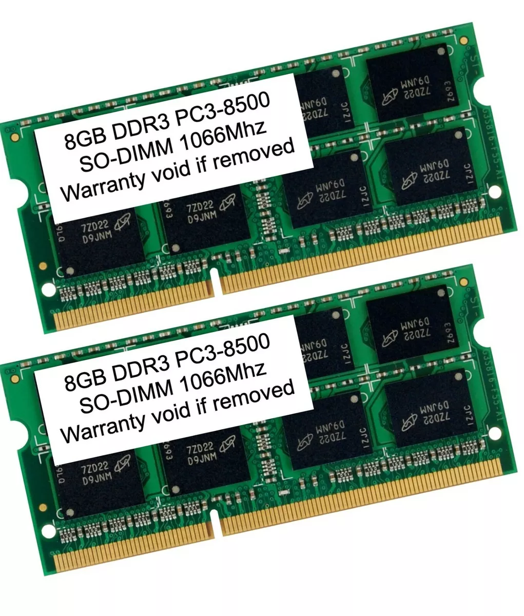 16GB 8GB DDR3 1066 MHz PC3-8500 Sodimm Laptop RAM Memory MacBook Apple | eBay