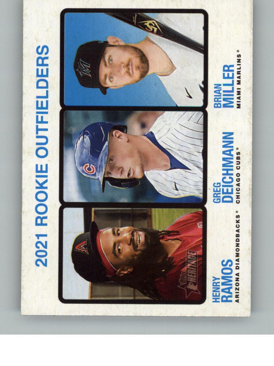 2022 Topps Heritage 2021 Rookie Outfielders (Ramos Deichmann Miller) 71