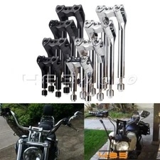6" 8" 10" 12" Pullback Handlebar Riser For Harley Dyna Softail Sportster 1" Bar