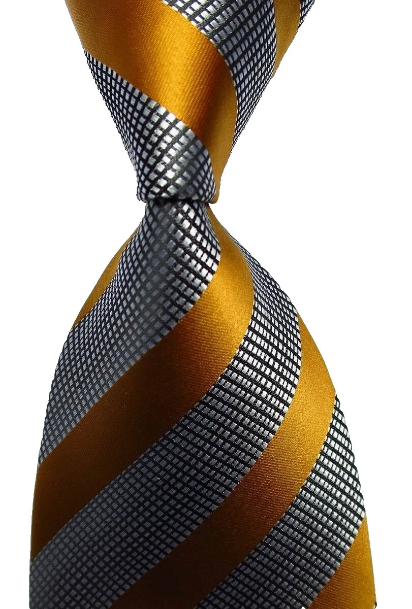 Handmade Black Striped Ties for Men