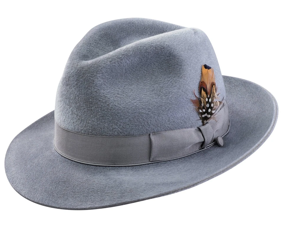 SELENTINO GALAXY GENUINE VELOUR FUR FELT FEDORA DRESS HAT ALL COLOR'S 6 1/2 - 8 - Image 2 of 4