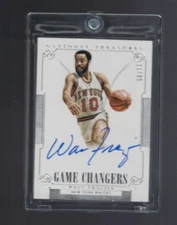 2014-15  National Treasures Game Changers #11/35 Walt Frazier #GC-WF Auto (G)