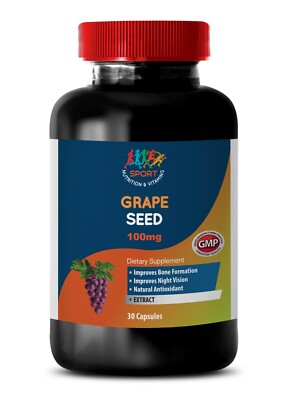 Grape Skin Extract - GRAPE SEED 150MG EXTRACT - Support Proper Heart Function 1B
