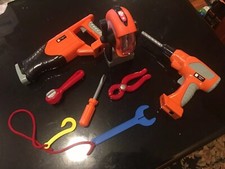Black  Decker, Home Depot and Real Construction Mixed Lot Toy Tools No Battery