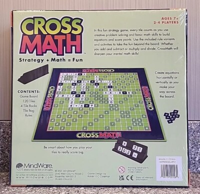 CrossMath Board Game - Fun Math Strategy Game For Kids & Families, Ages 7+, 2-4 Players, Addition & Division - View #12