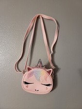 Omg Accessories Pink Unicorn Girls Crossbody Purse Adjustable Strap