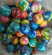 200 x small bouncy balls party bags games etc.. Bulk Job Lot