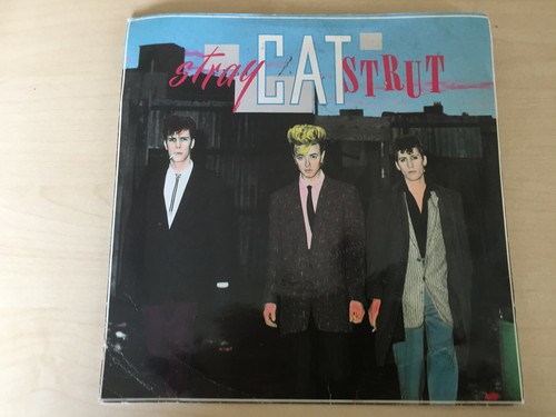 1981 STRAY CATS Stray Cat Strut 7" Single Record Sleeve Scat 3