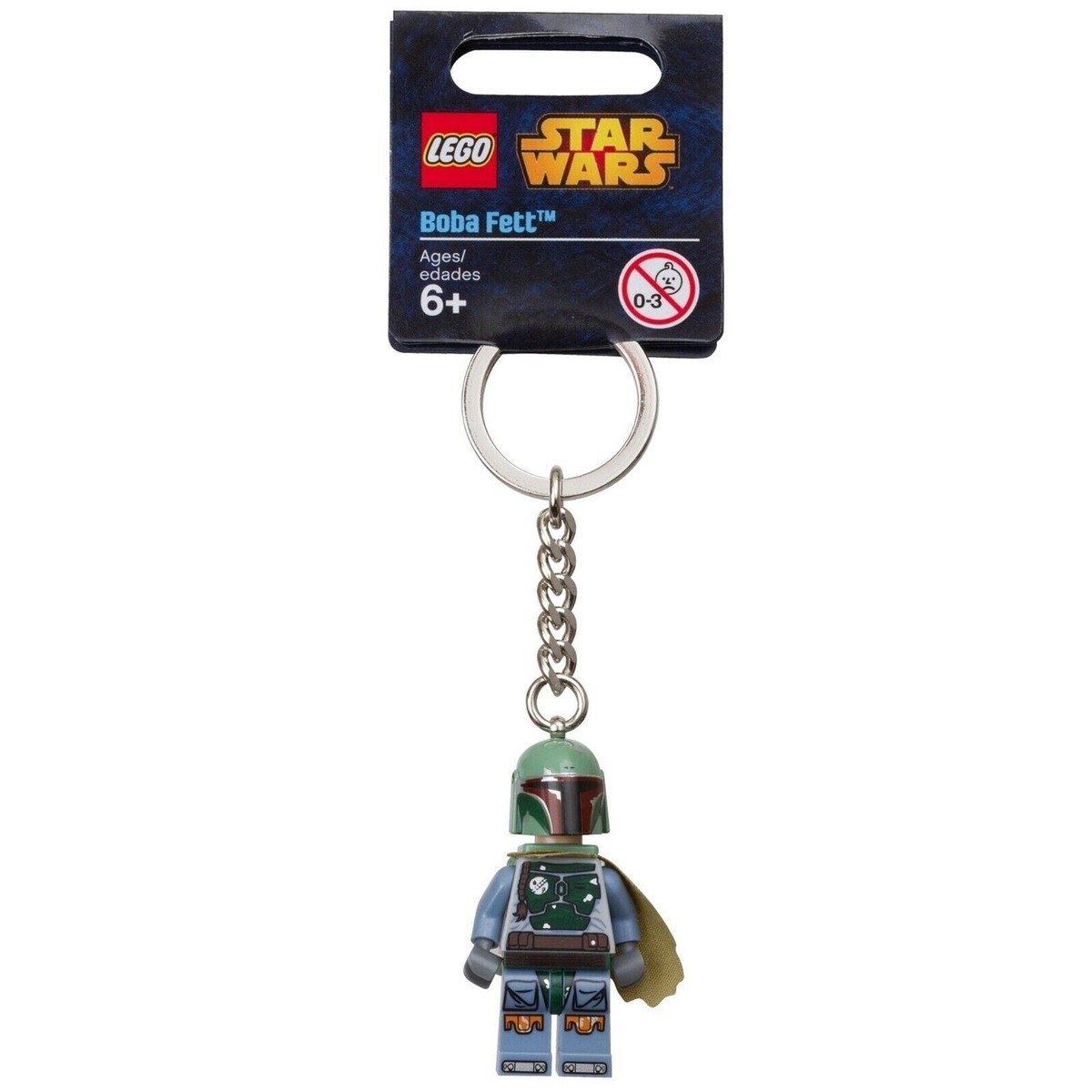 LEGO 850998 Star Wars Boba Fett Keychain Minifigure Keyring Brand