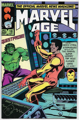 Marvel Age #18 Marvel Comics Shooter Saffel Sodaro FN/VFN 1984