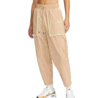 Nike Essential Woven Curve Damen Hose DQ6809-200 Training Jogging Sport Neu S-L