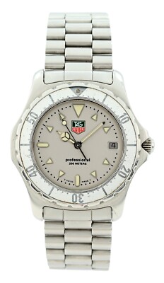 Tag Heuer 37mm Men's 2000 Series Professional Silver Dial Watch