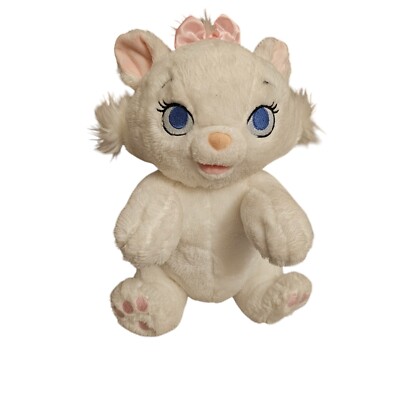 Disney Babies Aristocats Marie kitten white kitty cat baby missing blanket 10''