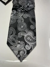 NWT Paisley Neck Tie & Hanky  Steven Land – NEW Collection Hi-DENSITY