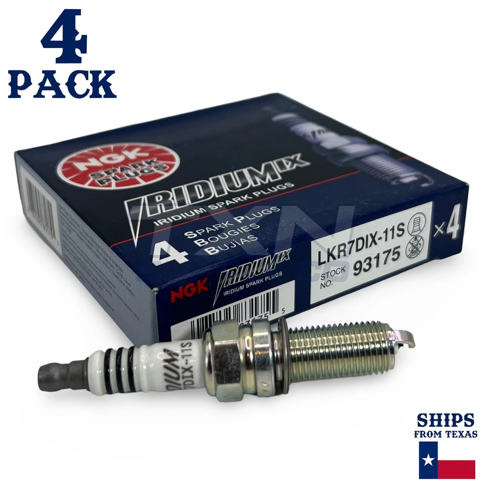 4 Pack NGK Iridium IX Spark Plugs 2018-2020 for Hyundai Tucson L4 2.4L - Image 2 of 3